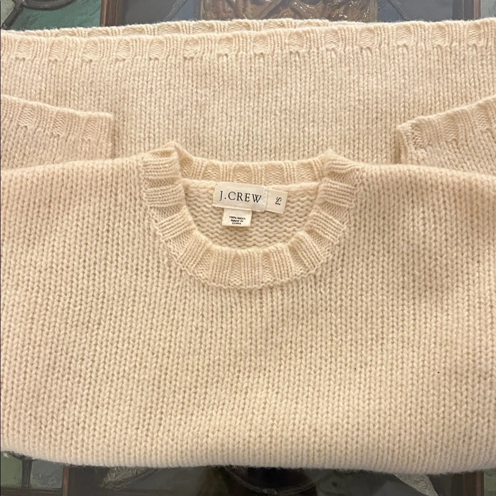 J.Crew Beige Knit Pullover Vintage J. Crew